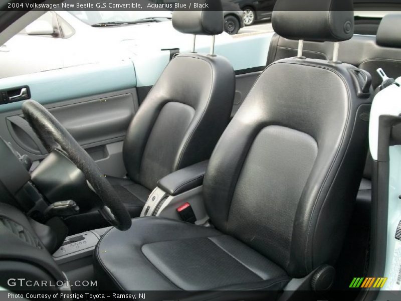 Aquarius Blue / Black 2004 Volkswagen New Beetle GLS Convertible