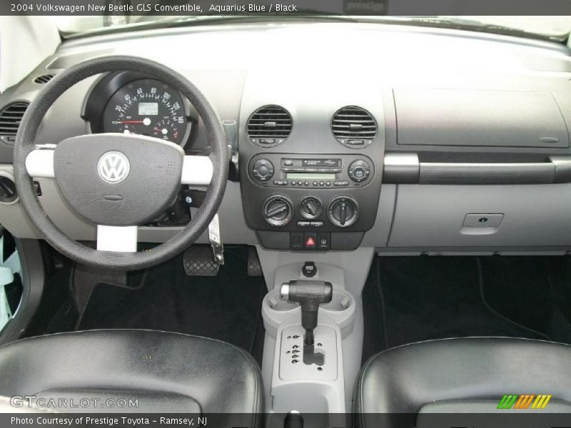 Aquarius Blue / Black 2004 Volkswagen New Beetle GLS Convertible