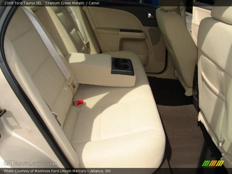 Titanium Green Metallic / Camel 2008 Ford Taurus SEL