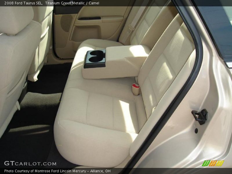 Titanium Green Metallic / Camel 2008 Ford Taurus SEL