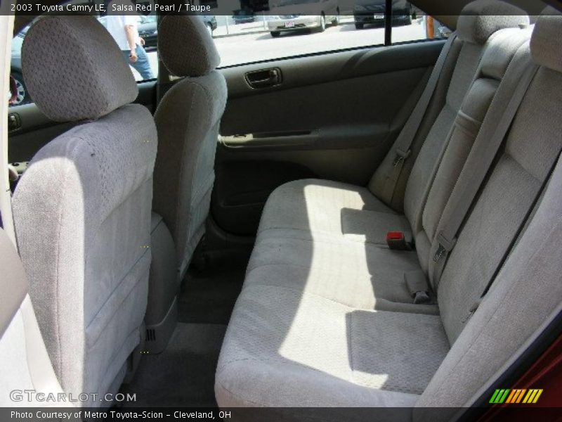 Salsa Red Pearl / Taupe 2003 Toyota Camry LE