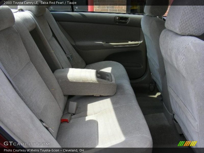 Salsa Red Pearl / Taupe 2003 Toyota Camry LE