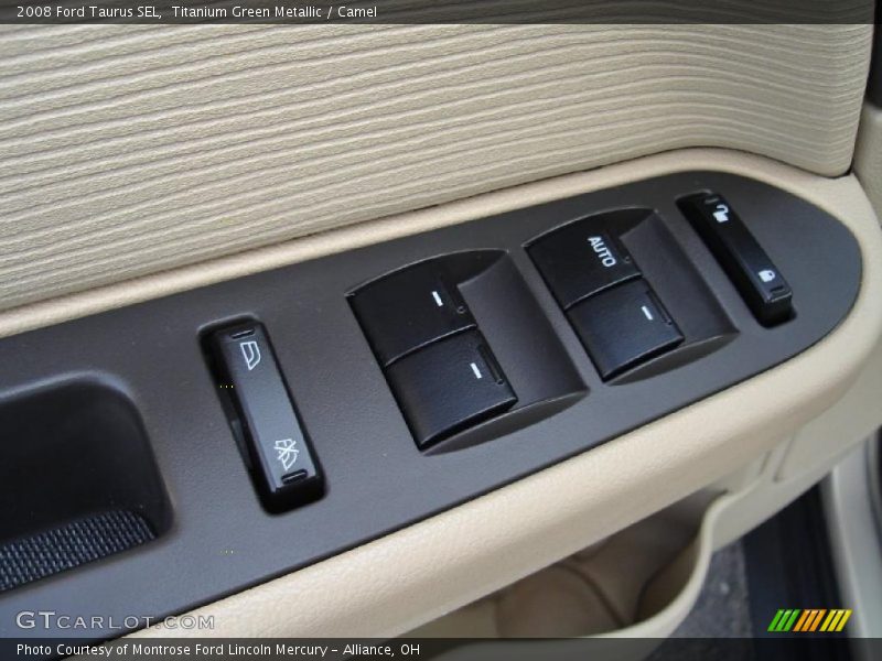 Titanium Green Metallic / Camel 2008 Ford Taurus SEL