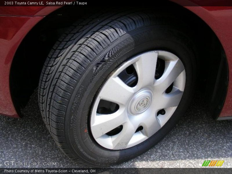 Salsa Red Pearl / Taupe 2003 Toyota Camry LE
