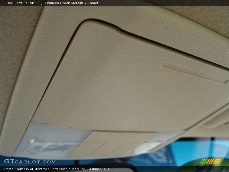 Titanium Green Metallic / Camel 2008 Ford Taurus SEL