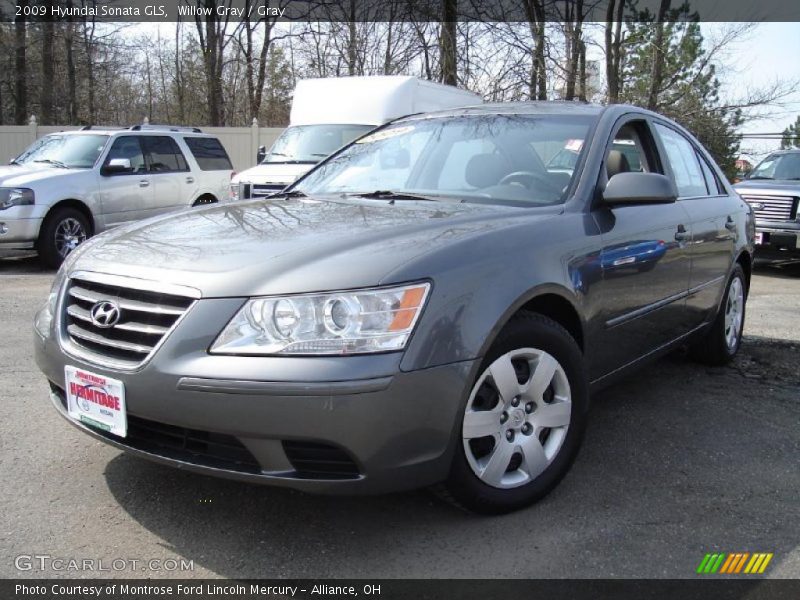 Willow Gray / Gray 2009 Hyundai Sonata GLS