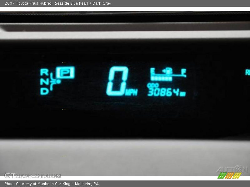Seaside Blue Pearl / Dark Gray 2007 Toyota Prius Hybrid