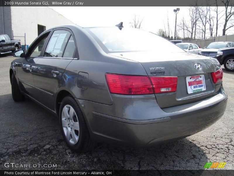 Willow Gray / Gray 2009 Hyundai Sonata GLS