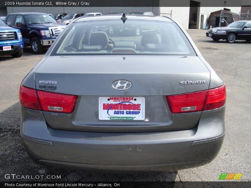 Willow Gray / Gray 2009 Hyundai Sonata GLS