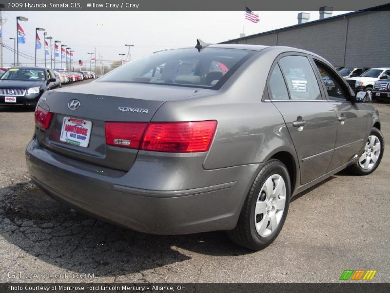 Willow Gray / Gray 2009 Hyundai Sonata GLS