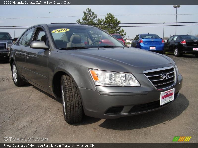 Willow Gray / Gray 2009 Hyundai Sonata GLS