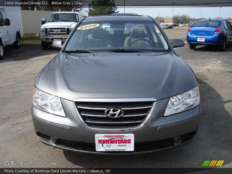 Willow Gray / Gray 2009 Hyundai Sonata GLS