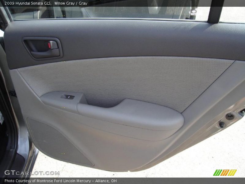 Willow Gray / Gray 2009 Hyundai Sonata GLS