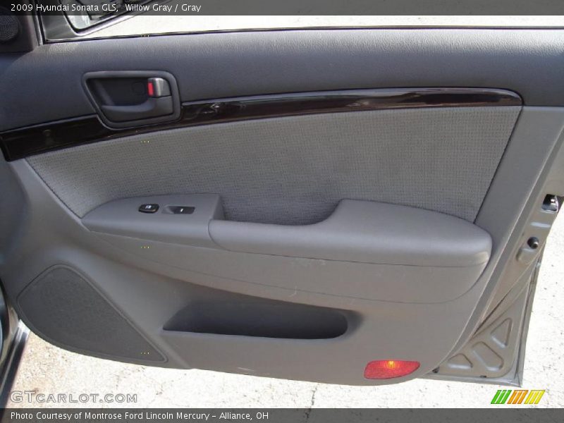 Willow Gray / Gray 2009 Hyundai Sonata GLS