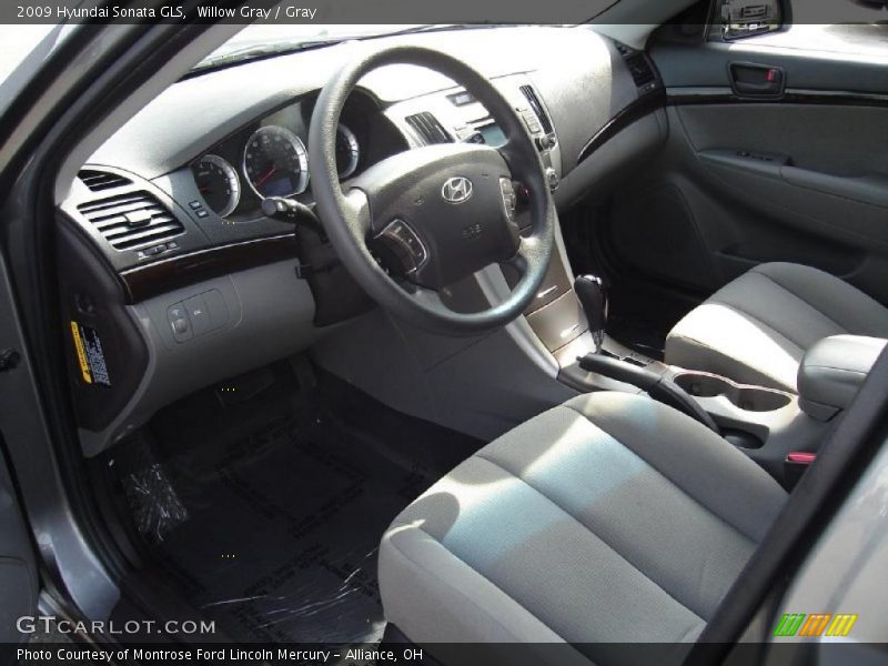 Willow Gray / Gray 2009 Hyundai Sonata GLS