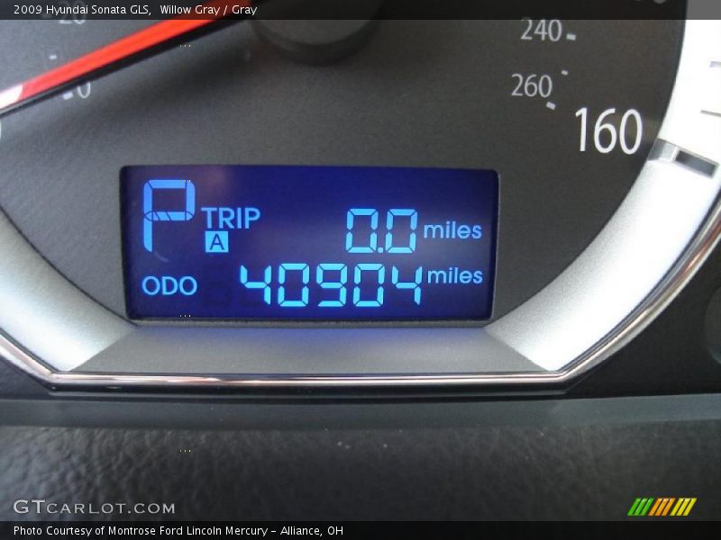 Willow Gray / Gray 2009 Hyundai Sonata GLS