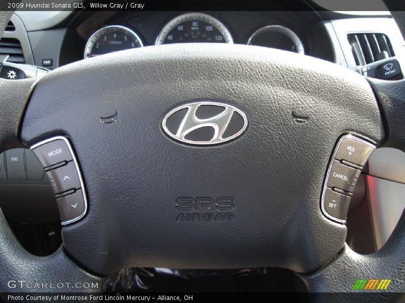 Willow Gray / Gray 2009 Hyundai Sonata GLS
