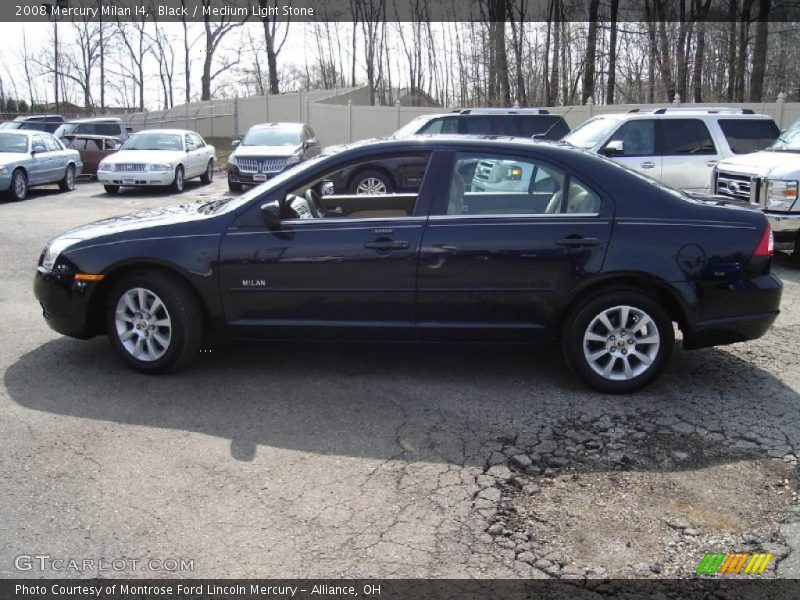 Black / Medium Light Stone 2008 Mercury Milan I4