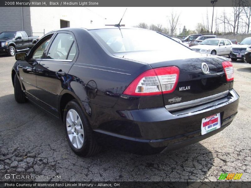Black / Medium Light Stone 2008 Mercury Milan I4