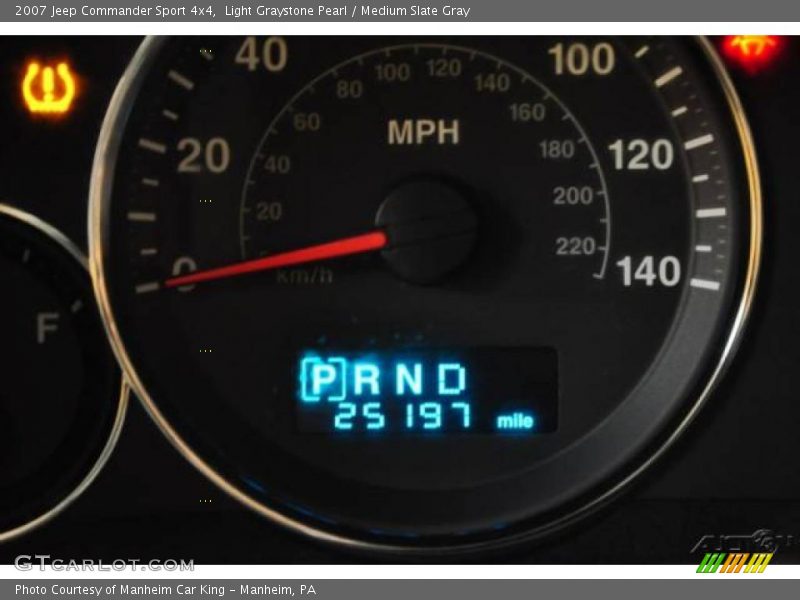 Light Graystone Pearl / Medium Slate Gray 2007 Jeep Commander Sport 4x4