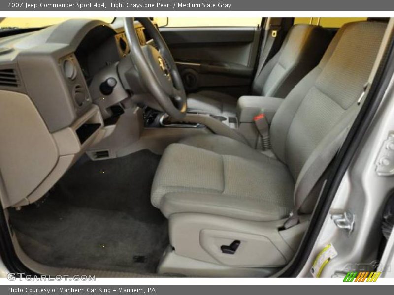 Light Graystone Pearl / Medium Slate Gray 2007 Jeep Commander Sport 4x4