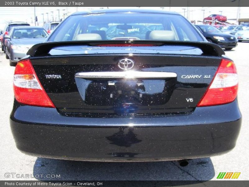 Black / Taupe 2003 Toyota Camry XLE V6