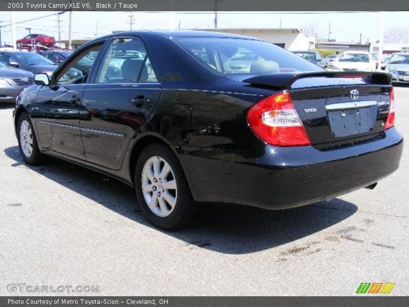Black / Taupe 2003 Toyota Camry XLE V6