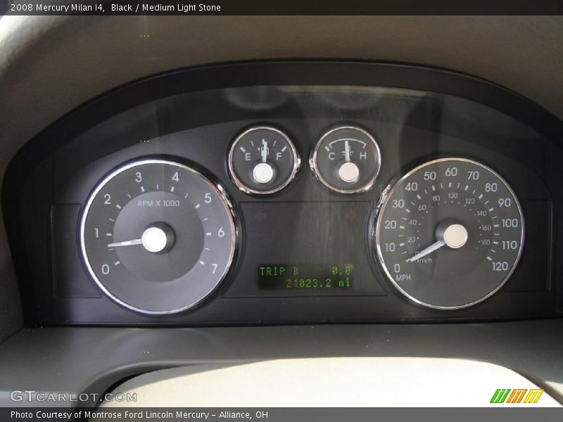 Black / Medium Light Stone 2008 Mercury Milan I4