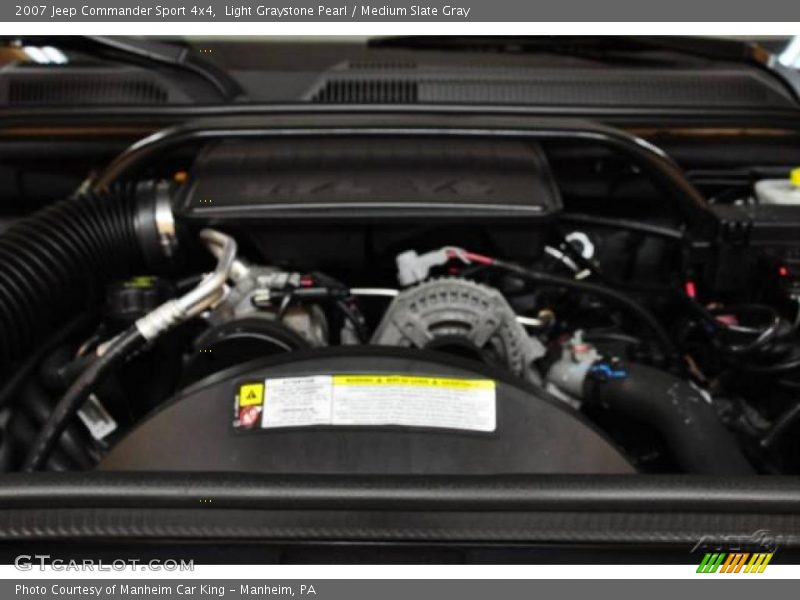 Light Graystone Pearl / Medium Slate Gray 2007 Jeep Commander Sport 4x4