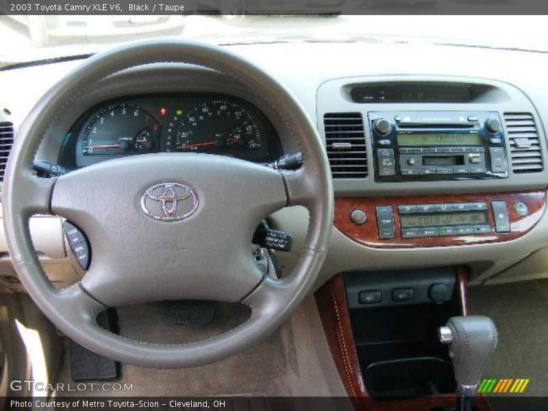 Black / Taupe 2003 Toyota Camry XLE V6