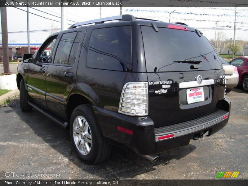 Black / Charcoal Black 2008 Mercury Mountaineer Premier AWD