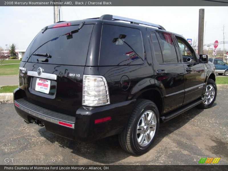 Black / Charcoal Black 2008 Mercury Mountaineer Premier AWD