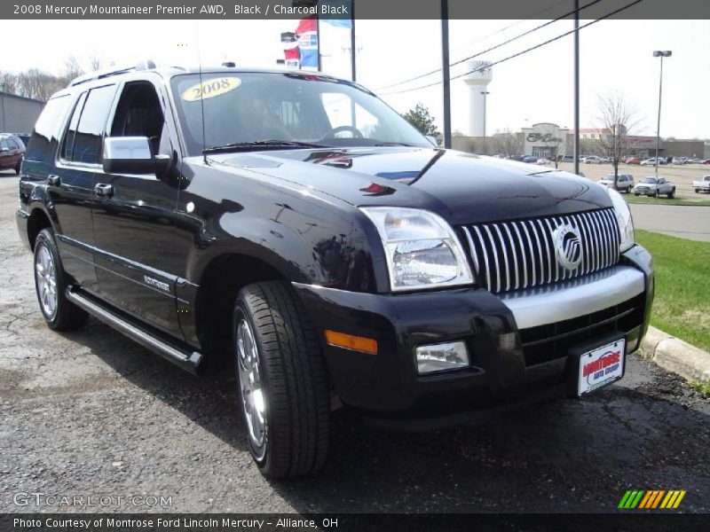Black / Charcoal Black 2008 Mercury Mountaineer Premier AWD