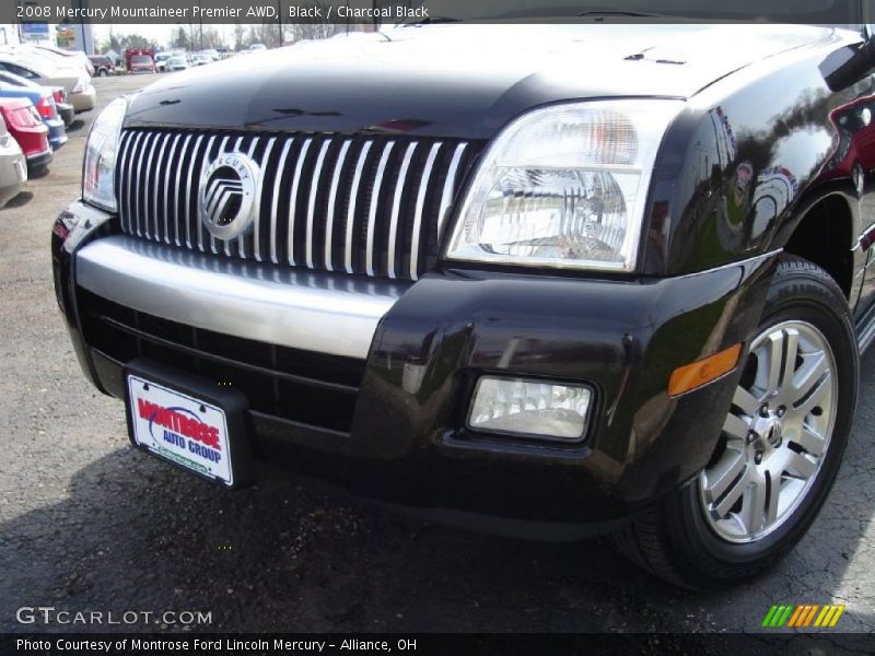 Black / Charcoal Black 2008 Mercury Mountaineer Premier AWD