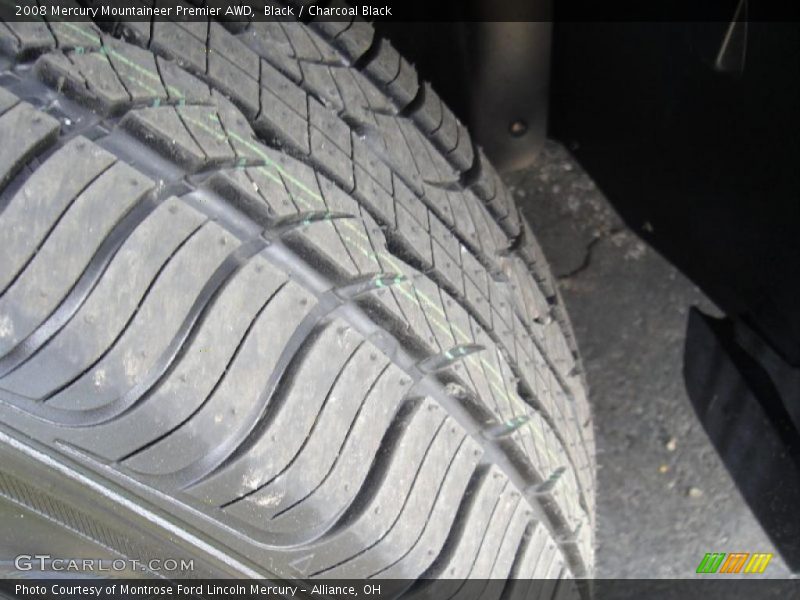 Black / Charcoal Black 2008 Mercury Mountaineer Premier AWD