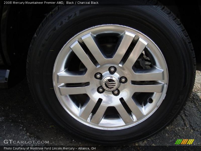 Black / Charcoal Black 2008 Mercury Mountaineer Premier AWD
