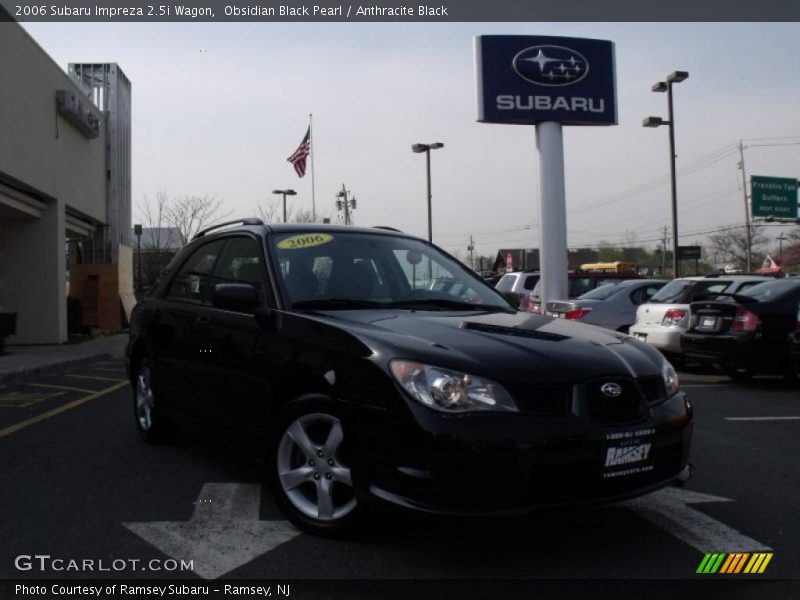 Obsidian Black Pearl / Anthracite Black 2006 Subaru Impreza 2.5i Wagon