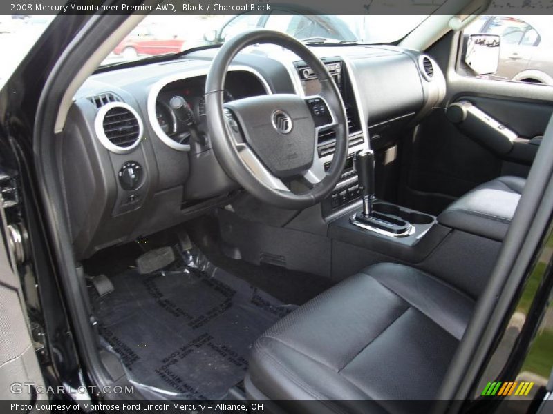 Black / Charcoal Black 2008 Mercury Mountaineer Premier AWD