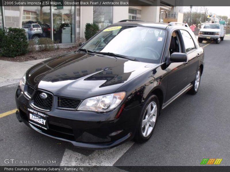 Obsidian Black Pearl / Anthracite Black 2006 Subaru Impreza 2.5i Wagon