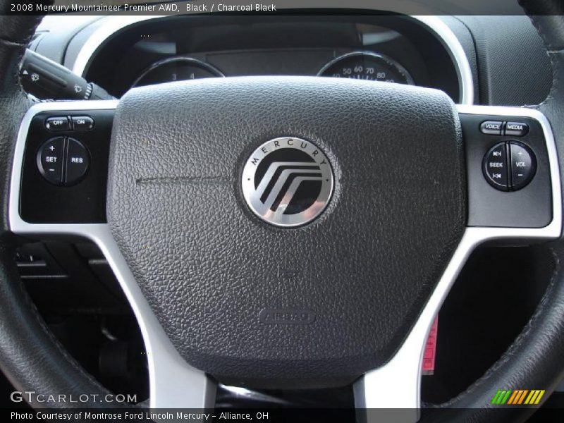 Black / Charcoal Black 2008 Mercury Mountaineer Premier AWD