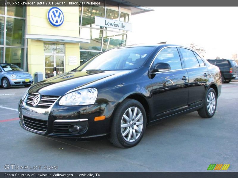 Black / Pure Beige 2006 Volkswagen Jetta 2.0T Sedan