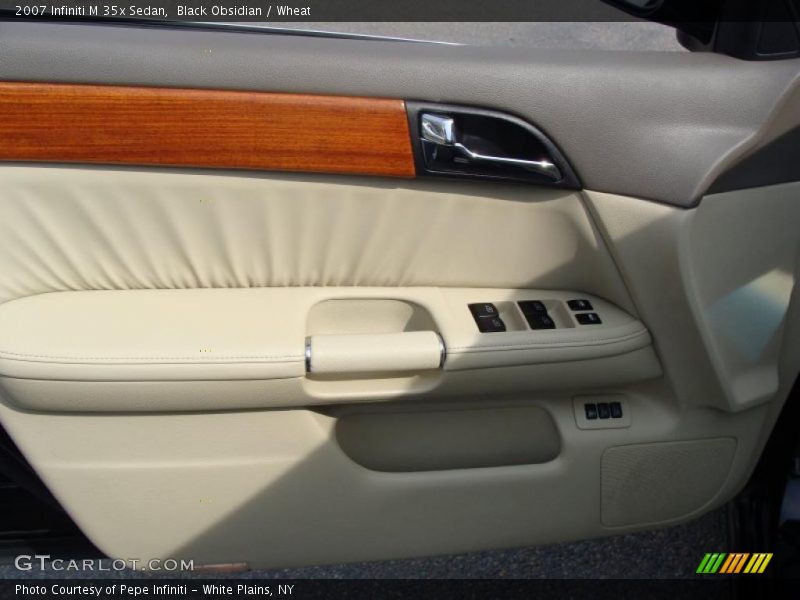 Black Obsidian / Wheat 2007 Infiniti M 35x Sedan