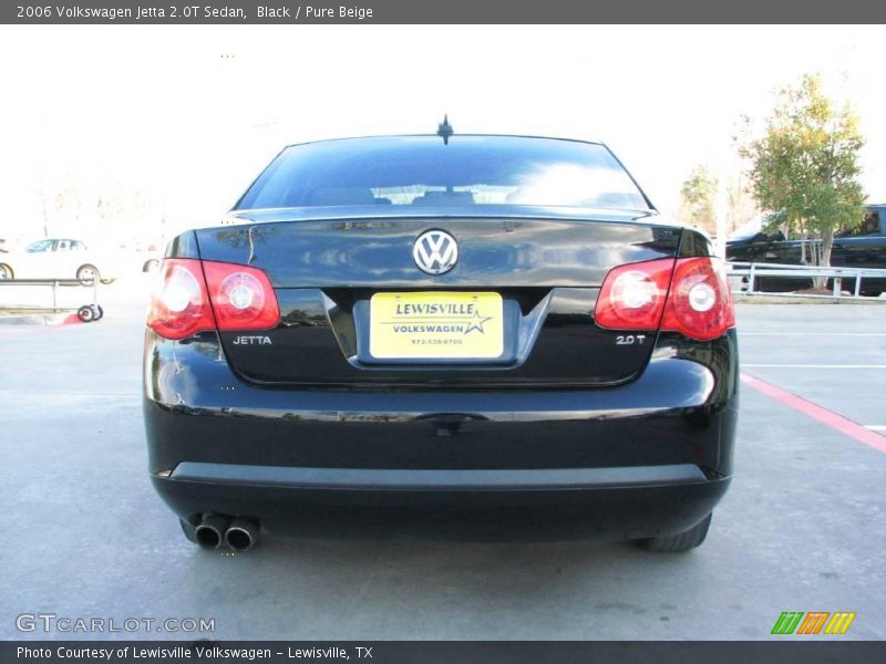 Black / Pure Beige 2006 Volkswagen Jetta 2.0T Sedan