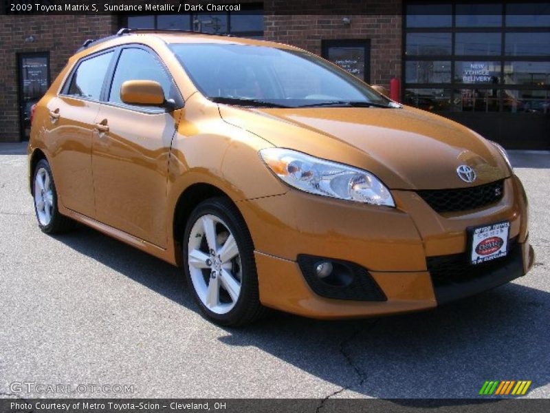 Sundance Metallic / Dark Charcoal 2009 Toyota Matrix S