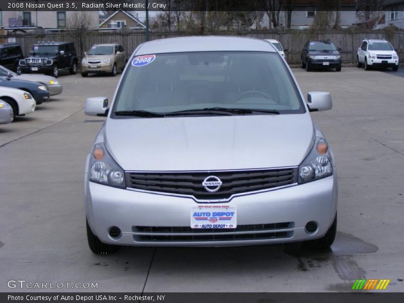 Radiant Silver Metallic / Gray 2008 Nissan Quest 3.5