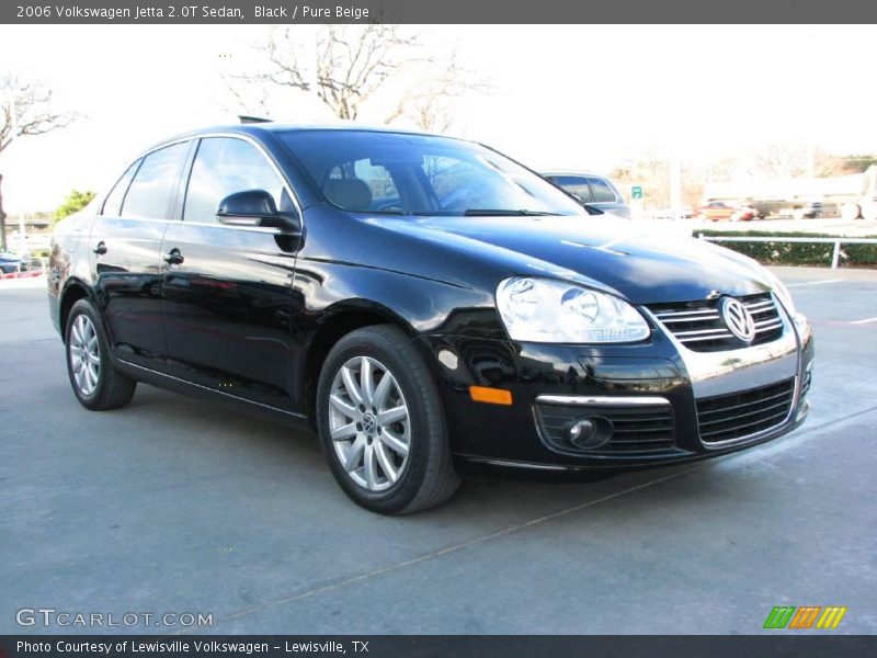 Black / Pure Beige 2006 Volkswagen Jetta 2.0T Sedan