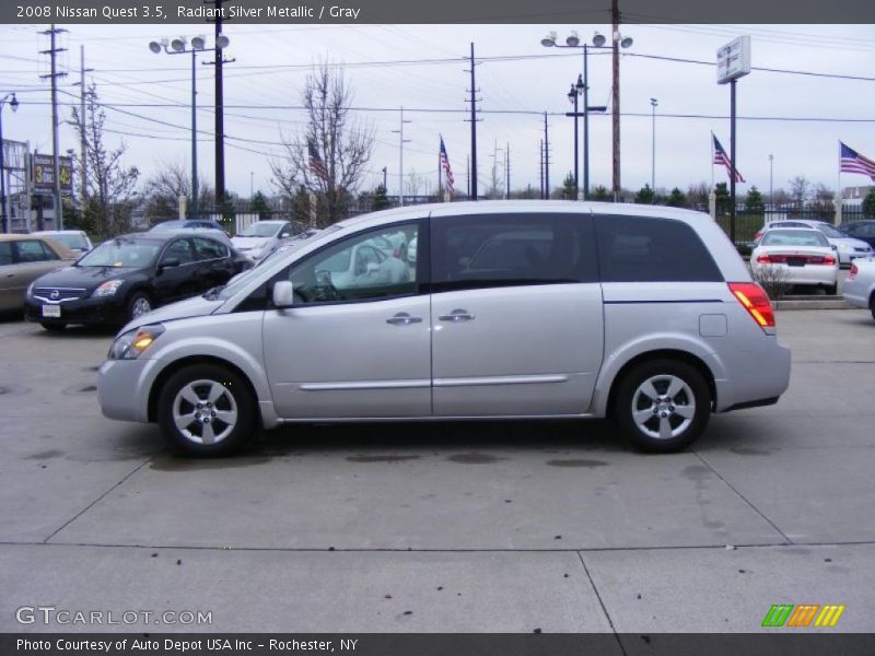 Radiant Silver Metallic / Gray 2008 Nissan Quest 3.5