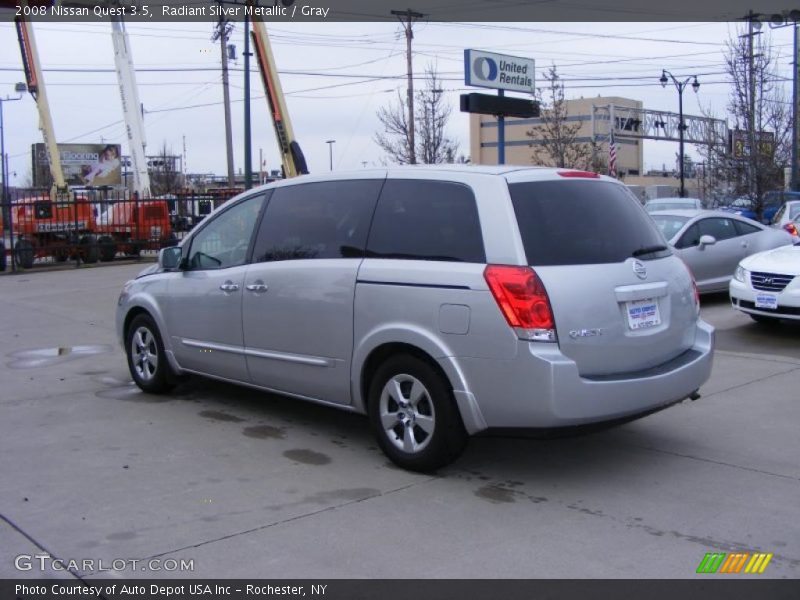 Radiant Silver Metallic / Gray 2008 Nissan Quest 3.5