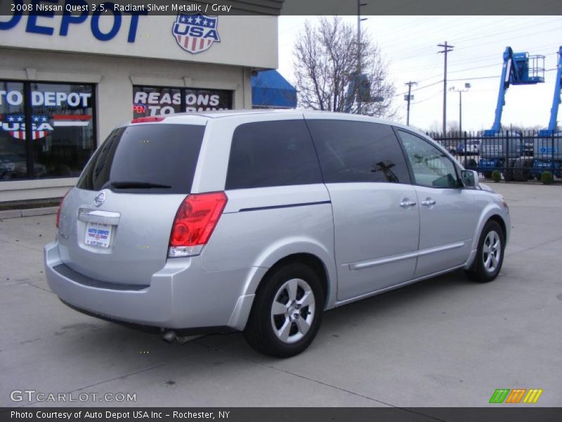 Radiant Silver Metallic / Gray 2008 Nissan Quest 3.5