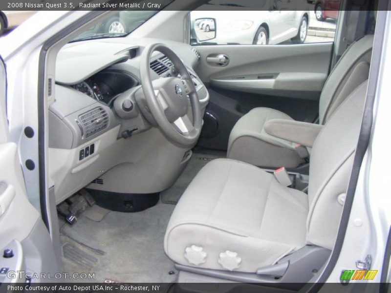 Radiant Silver Metallic / Gray 2008 Nissan Quest 3.5